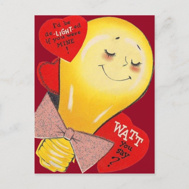 Cartes Pour Fêtes Annuelles Mignonne drôle Bizarre Bizarre Coeur Valentine (Devant)