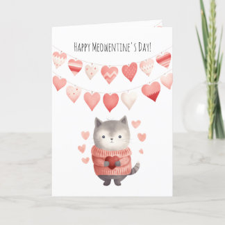 Cartes Pour Fêtes Annuelles Mignonne Saint Valentin pliée et modifiable, Coeur