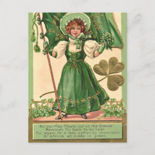 Cartes Pour Fêtes Annuelles Mignonne vintage rétro Saint Patrick's Day