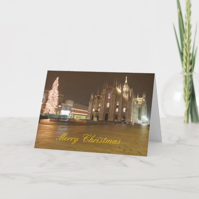Cartes Pour Fêtes Annuelles Milan Duomo Christmas Card (Devant)
