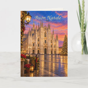 Cartes Pour Fêtes Annuelles Milan Italie Joyeux Noël