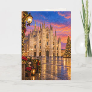 Cartes Pour Fêtes Annuelles Milan Italie Noël Vierge