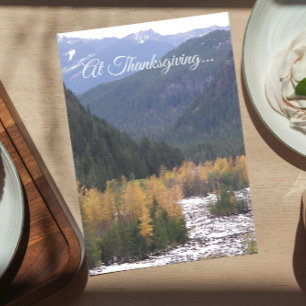 Cartes Pour Fêtes Annuelles Miles de Thanksgiving Séparés Couleurs de Paysage