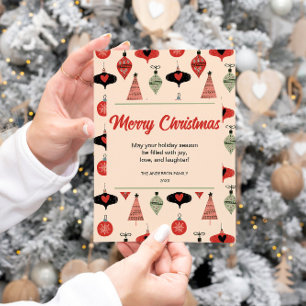 Cartes Pour Fêtes Annuelles Milieu du siècle Noël moderne