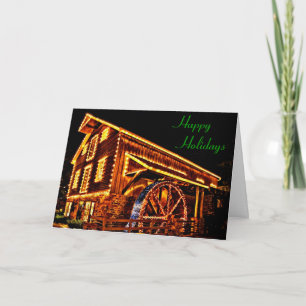 Cartes Pour Fêtes Annuelles Mill in Lights Holiday Card