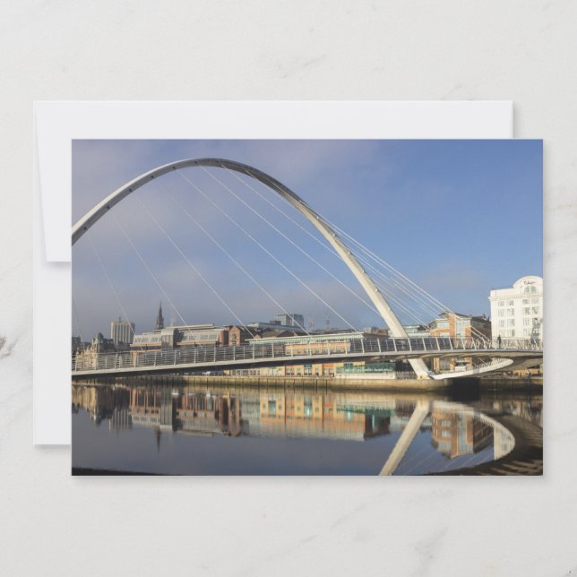Cartes Pour Fêtes Annuelles Millennium Bridge, Gateshead, Uk (Devant)