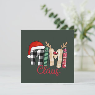 Cartes Pour Fêtes Annuelles Mimi Claus Noël Mamie Cadeau Xmas 