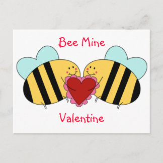 Cartes Pour Fêtes Annuelles Mine Valentine d'abeille