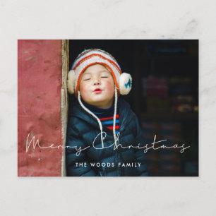 Cartes Pour Fêtes Annuelles Mini-écrit à la main Joyeux Noël enfants photo