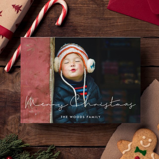 Cartes Pour Fêtes Annuelles Mini-écrit à la main Joyeux Noël photo (Créateur téléchargé)