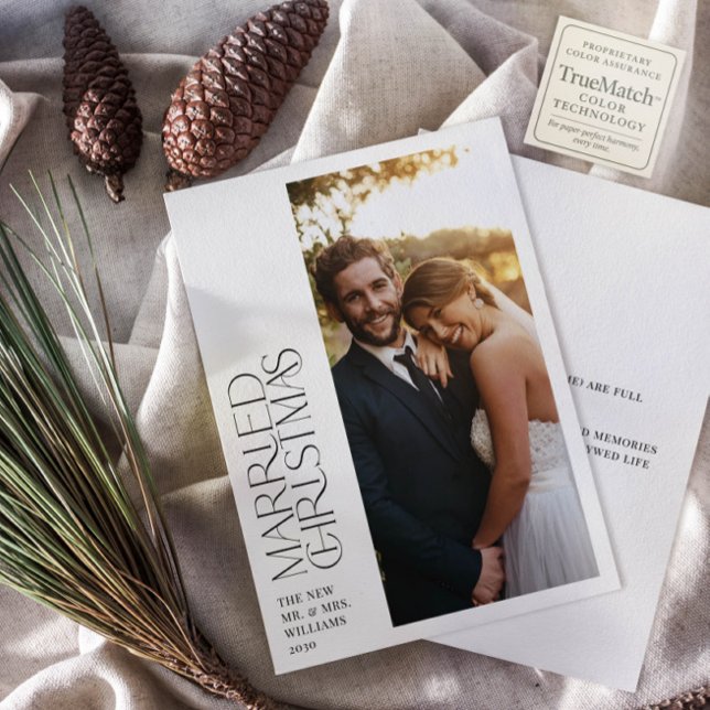 Cartes Pour Fêtes Annuelles Mini marié Noël photo nouvellement lysée (Créateur téléchargé)