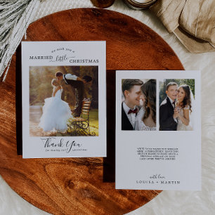 Cartes Pour Fêtes Annuelles Mini marié Petit Noël 3 Merci photo