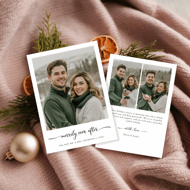 Cartes Pour Fêtes Annuelles Mini Merrily jamais après Noël amusant Photo (Créateur téléchargé)