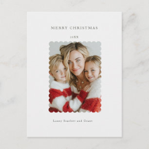 Cartes Pour Fêtes Annuelles Minimal Joyeux Noël Vintage Élégant
