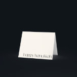 Cartes Pour Fêtes Annuelles Minimal moderne noir blanc Hanoukka blanc blanc su<br><div class="desc">Carte de vacances minimaliste moderne noir blanc Hanoukka blanche blanche</div>