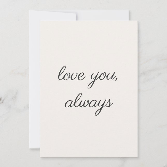 Cartes Pour Fêtes Annuelles Minimal Valentine Printable Card  (Devant)