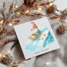 Minimalist Gnome Merry Christmas