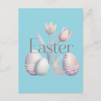 Cartes Pour Fêtes Annuelles Minimalist Watercolor Easter Typographic Design