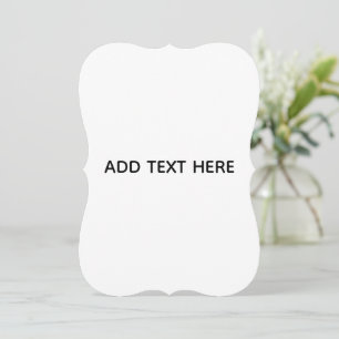 Cartes Pour Fêtes Annuelles Minimaliste Blanc Élégant pour Toutes les Occasion