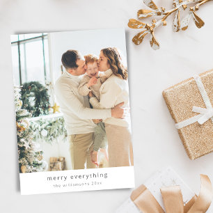 Cartes Pour Fêtes Annuelles Minimaliste Joyeux Tout Deux 2 Photo Verticale
