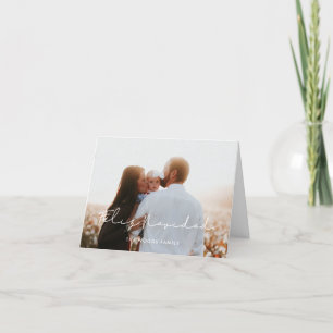 Cartes Pour Fêtes Annuelles Minimaliste manuscrit Feliz Navidad Photo
