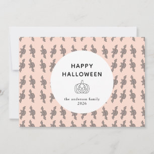 Cartes Pour Fêtes Annuelles Minimaliste moderne Éffrayant Happy Halloween 3 Ph