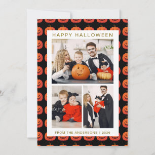 Cartes Pour Fêtes Annuelles Minimaliste moderne Éffrayant Happy Halloween 3 Ph
