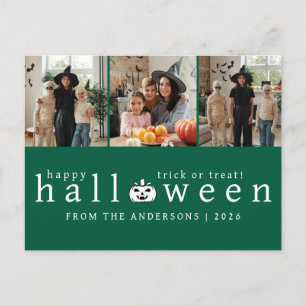Cartes Pour Fêtes Annuelles Minimaliste moderne Éffrayant Happy Halloween 3 Ph