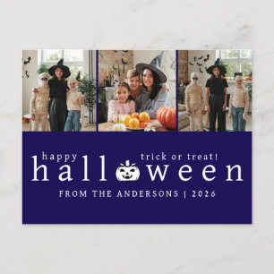 Cartes Pour Fêtes Annuelles Minimaliste moderne Éffrayant Happy Halloween 3 Ph