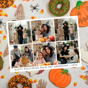 Cartes Pour Fêtes Annuelles Minimaliste moderne Éffrayant Happy Halloween 6 Ph