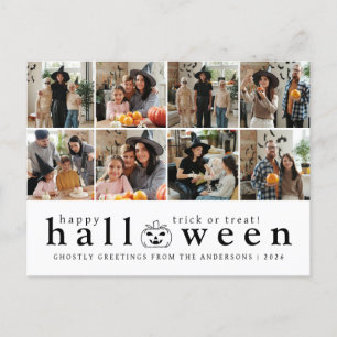 Cartes Pour Fêtes Annuelles Minimaliste moderne Éffrayant Happy Halloween 6 Ph
