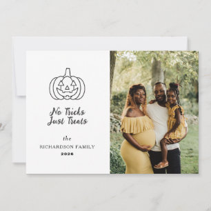 Cartes Pour Fêtes Annuelles Minimaliste moderne Éffrayant Joyeux Halloween 1 P