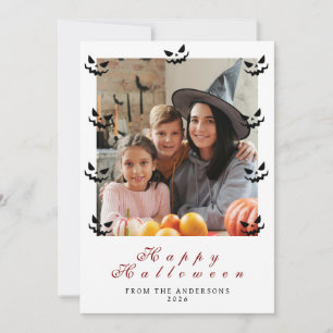 Cartes Pour Fêtes Annuelles Minimaliste moderne Éffrayant Joyeux Halloween 1 P