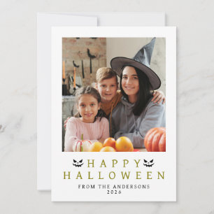 Cartes Pour Fêtes Annuelles Minimaliste moderne Éffrayant Joyeux Halloween 1 P