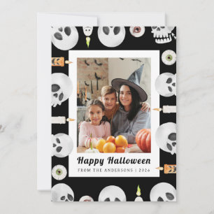 Cartes Pour Fêtes Annuelles Minimaliste moderne Éffrayant Joyeux Halloween 1 P