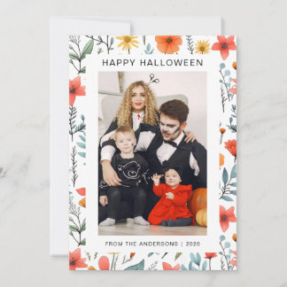 Cartes Pour Fêtes Annuelles Minimaliste moderne Éffrayant Joyeux Halloween 1 P