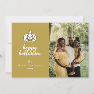 Cartes Pour Fêtes Annuelles Minimaliste moderne Éffrayant Joyeux Halloween 1 P