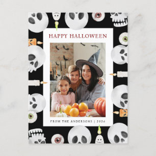 Cartes Pour Fêtes Annuelles Minimaliste moderne Éffrayant Joyeux Halloween 1 P