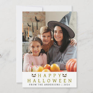 Cartes Pour Fêtes Annuelles Minimaliste moderne Éffrayant Joyeux Halloween 1 P