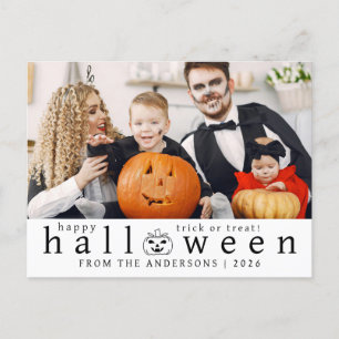 Cartes Pour Fêtes Annuelles Minimaliste moderne Éffrayant Joyeux Halloween 1 P