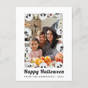 Cartes Pour Fêtes Annuelles Minimaliste moderne Éffrayant Joyeux Halloween 1 P