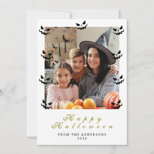 Cartes Pour Fêtes Annuelles Minimaliste moderne Éffrayant Joyeux Halloween 1 P