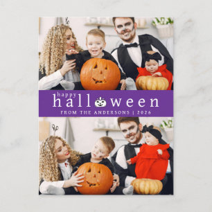 Cartes Pour Fêtes Annuelles Minimaliste moderne Éffrayant Joyeux Halloween 2 P