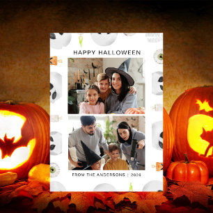 Cartes Pour Fêtes Annuelles Minimaliste moderne Éffrayant Joyeux Halloween 2 P