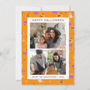 Cartes Pour Fêtes Annuelles Minimaliste moderne Éffrayant Joyeux Halloween 2 P