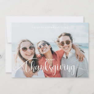 Cartes Pour Fêtes Annuelles Minimaliste photo Thanksgiving