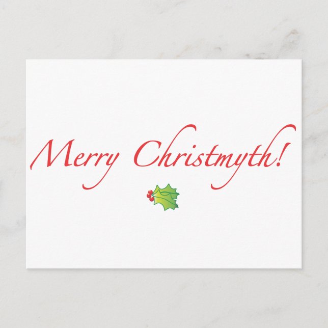 Cartes Pour Fêtes Annuelles (Minimisé) joyeux Christmyth ! (Devant)