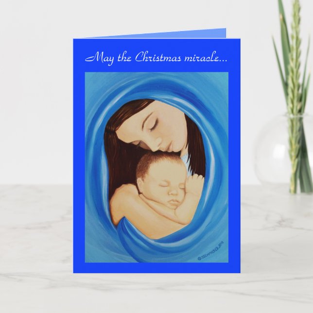 Cartes Pour Fêtes Annuelles Miracle de Noël (Devant)