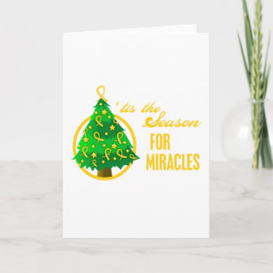 Cartes Pour Fêtes Annuelles Miracles de Noël de Cancer d'enfance