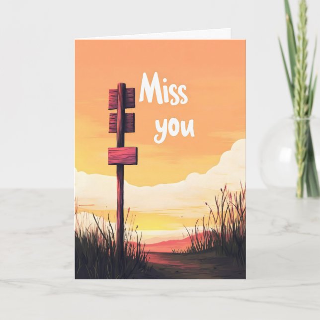 Cartes Pour Fêtes Annuelles Miss Sunset (Devant)